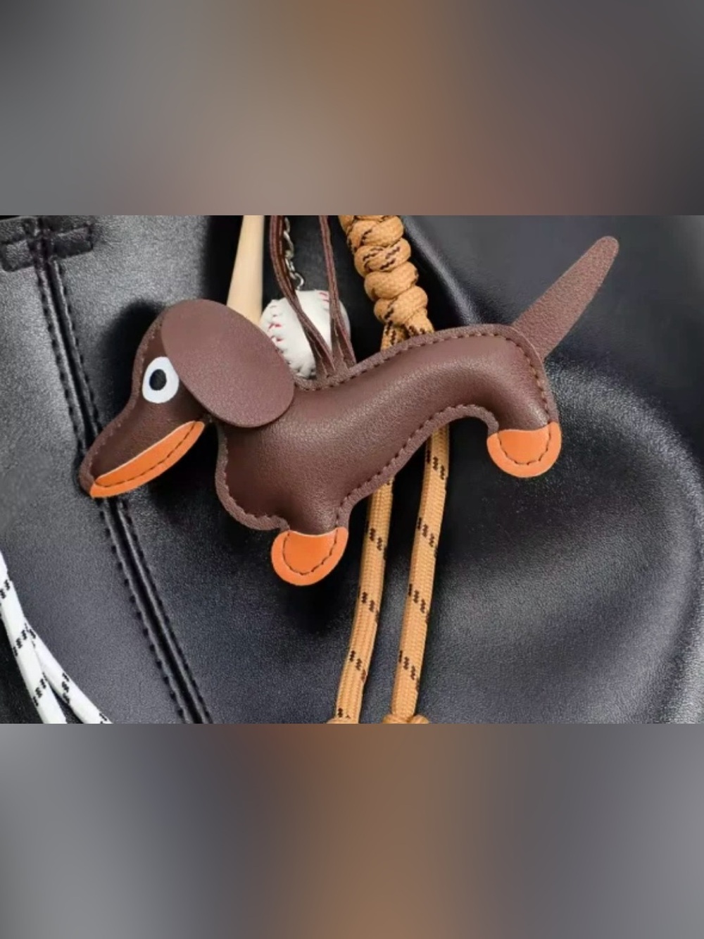 Dachshund Doxie Keychain For Handbag/Purse